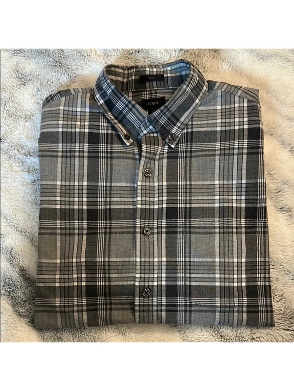 J. Crew plaid slim fit casual button down long sleeve shirt